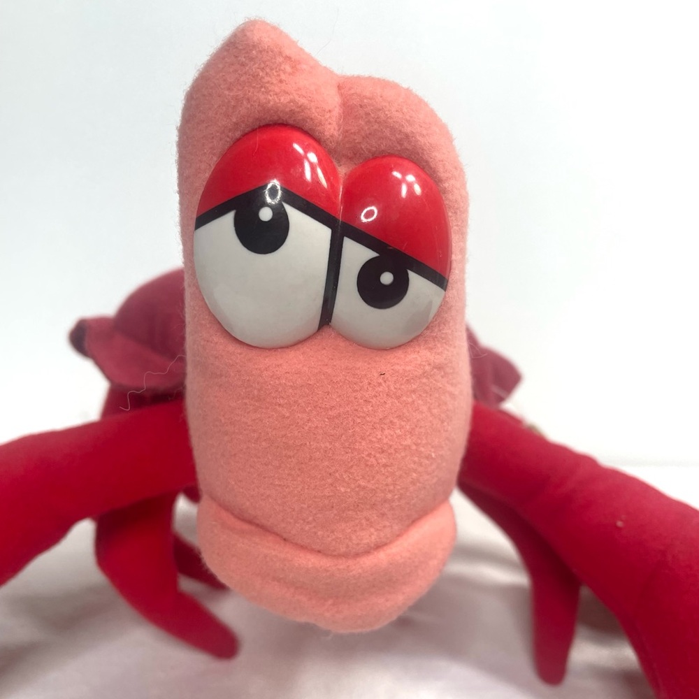Vtg 1990’s The Little Mermaid Disneyland Walt Disney World Plush Sebastian Crab